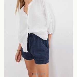 VELVET Sutton heavy linen shorts